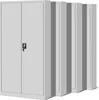 A row of identical gray metal cabinets. Náhled obrázku produktu
