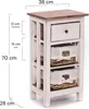 TELEFONNÍ STŮL "RATTAN 70" | 70x38x28cm (VxŠxH), mahagon | Náhled obrázku produktu 2