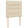 vidaXL Boxspringbett mit Matratze Creme 100x200 cm Stoff Produktbild-Vorschau 7