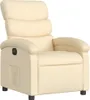 vidaXL Relaxsessel Elektrisch Creme Stoff Produktbild-Vorschau 4