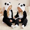 Onesie Kigurumi Pyžamo Panda Prevlek Kostým Deti 105-115cm Náhľad obrázku produktu 7