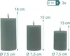 Candele LED Relaxdays, set da 3, 3 misure, fiamma Anteprima dell’immagine prodotto 4