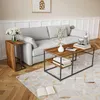 ProximaX 2er Set Couchtische Rechteckig, Wohnzimmertisch im Produktbild-Vorschau 11