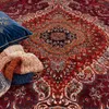 Vintage orientalischer Wohnzimmerteppich waschbar Kurzflor Produktbild-Vorschau 2