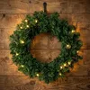 LED vánoční věnec, zelený, s časovačem a funkcemi - 35 cm - Náhled obrázku produktu 7