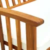 vidaXL Záhradná lavica s vankúšom 119 cm masívne drevo agát Náhľad obrázku produktu 5