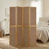 Paravent Séparation de pièce 4 pièces 2 m Bois Cloison brun Voir les images du produit 2