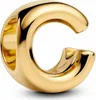 Pandora Charm Donna Lettera C Alfabeto Placcato oro 14k Anteprima dell’immagine prodotto 4