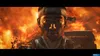A close-up of a warrior's face with fire in the background. Produktbild-Vorschau