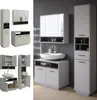 A collage of bathroom furniture sets in a modern style. Produktbild-Vorschau