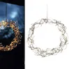 Eglo LED Lichterkranz Weihnachtskranz Curly Silber Ø30cm Produktbild-Vorschau 1