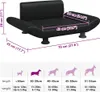 vidaXL Hundebett Schwarz 70x45x28 cm Kunstleder Produktbild-Vorschau 7
