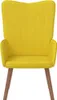 vidaXL Poltrona relax in velluto giallo senape Anteprima dell’immagine prodotto 3
