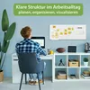 banjado Magnettafel weiß 75x30cm groß Magnetwand aus Metall Produktbild-Vorschau 5
