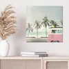 DEQORI Glasbild Echtglas 50x50 cm 'Retro Wellenreise' Produktbild-Vorschau 4