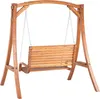 BELIANI Hollywoodschaukel Lärchenholz Outdoor Terrasse Produktbild-Vorschau 6