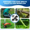 Makita Rasentrimmer Ersatzfaden 4x Spulen Set + Deckel + Produktbild-Vorschau 5