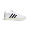 A white Adidas sneaker with black stripes is shown against a white background. Anteprima dell’immagine prodotto
