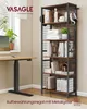 A bookshelf is shown in a room next to a desk with a laptop. Produktbild-Vorschau
