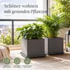 Pflanztopfuntersetzer Jana Anthrazit 41 x 41 cm - Produktbild-Vorschau 6
