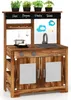 Cucina di fango COSTWAY, cucina per bambini con 2 pentole, Anteprima dell’immagine prodotto 1