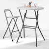 Bardi 2 x klappbare Barhocker für Bartable Weiß - 100 Kg Produktbild-Vorschau 8