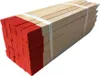 A bundle of wooden stakes with red painted tips, tied together with white bands. Produktbild-Vorschau