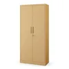 A tall, beige metal cabinet with two doors and two handles is shown against a white background. Anteprima dell’immagine prodotto