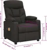 vidaXL Fauteuil de massage électrique noir tissu Voir les images du produit 7