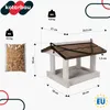 KOTARBAU® Mangeoire Oiseaux À Suspendre Bois Naturel 21 x Voir les images du produit 3