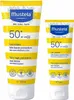 Two tubes of Mustela sunscreen, one larger and one smaller, are shown side-by-side against a white background. Produktbild-Vorschau