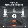 A close-up of a commercial faucet with text overlays indicating its adjustable center set dimensions. Podgląd zdjęcia produktu