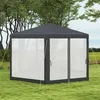Outsunny Gartenpavillon 3,94x3,412m 6-eckig Pavillon mit Produktbild-Vorschau 7