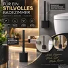 4x WC Bürste Garnitur Silikon Toilettenbürste Schwarz Produktbild-Vorschau 9