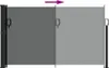 Store latéral extensible Anthracite 120x500 cm Voir les images du produit 4