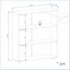 KOMTO Bücherregal 80 cm breit, weiß, Bücherregal mit 3 Produktbild-Vorschau 4