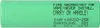 A single green battery with black text printed on it. Produktbild-Vorschau