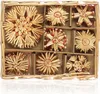 COM-FOUR® 36x Strohsterne im Mix-Set - Christbaum-Schmuck - Produktbild-Vorschau 1