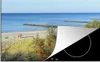 KitchenYeah© Herdabdeckplatte Ostsee - Strand - Bäume , Produktbild-Vorschau 1