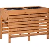 Dobar Doppel Hochbeet 71 cm x 100 cm x 50 cm Bernstein Produktbild-Vorschau 1