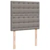Schlichtes Boxspringbett mit Matratze - Taupe 90x200 cm Produktbild-Vorschau 8