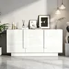 Merax Hochglanz Sideboard mit 3 Türen und 6 Fächern, Produktbild-Vorschau 2