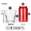 KONZEPT Trinkgläser Set 240ml 6 Stk. Wassergläser Set Produktbild-Vorschau 6