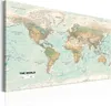 Vliesstoff Leinwandbild - World Map: Beautiful World 120x80 Produktbild-Vorschau 3