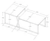 Satztisch 'Hyllestad' 2er Set Schwarz/Betonoptik Produktbild-Vorschau 7