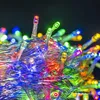 A close-up of a tangled bundle of colorful LED string lights. Náhled obrázku produktu