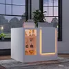 Empfangstheke Weiß 120x100x103cm, Rezeptionstheke mit LED & Produktbild-Vorschau 10