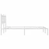 vidaXL Bedframe met hoofdeinde, metaal, wit, 120x200 cm Productafbeelding-voorbeeld 5