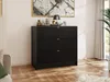 A modern black dresser in a well-lit room. Náhľad obrázku produktu