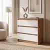 Commode moderne à 3 tiroirs | Meuble d'appoint blanc | Voir les images du produit 4